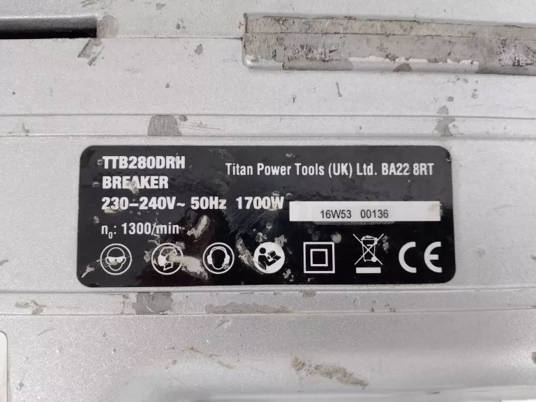 MŁOT WYBURZENIOWY TITAN TTB280DRH
