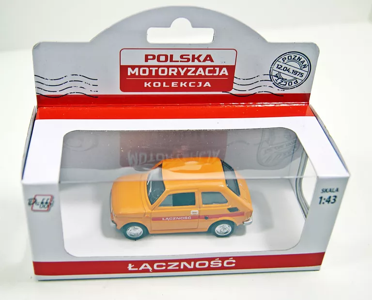 KOLEKCJA PRL MODEL METALOWY FIAT 126P ''ŁĄCZNOŚĆ''