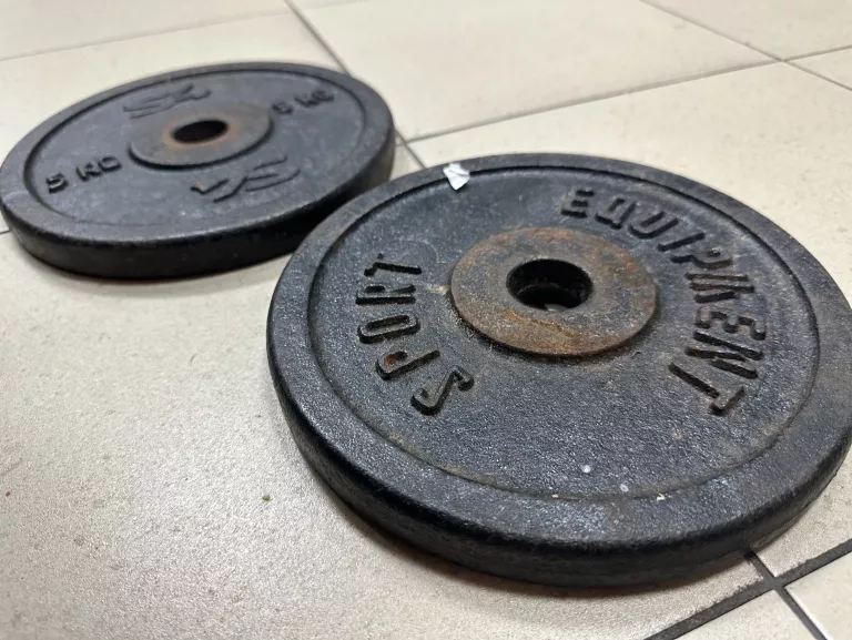 OBCIĄŻENIE ŻELIWNE DO SZTANGI 2X5KG