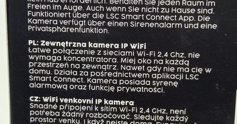 KAMERA IP ZEWNĘTRZNA LSC SMART CONNECT 1080P HD