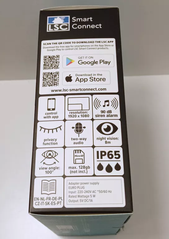 KAMERA IP ZEWNĘTRZNA LSC SMART CONNECT 1080P HD