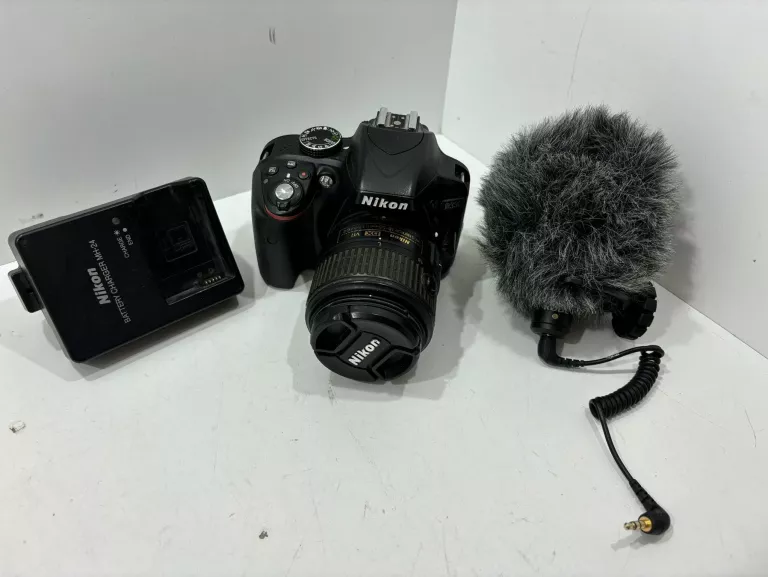 aparat-lustrzanka-nikon-d3300-lad-mikrofon-legnicka-66-wroclaw