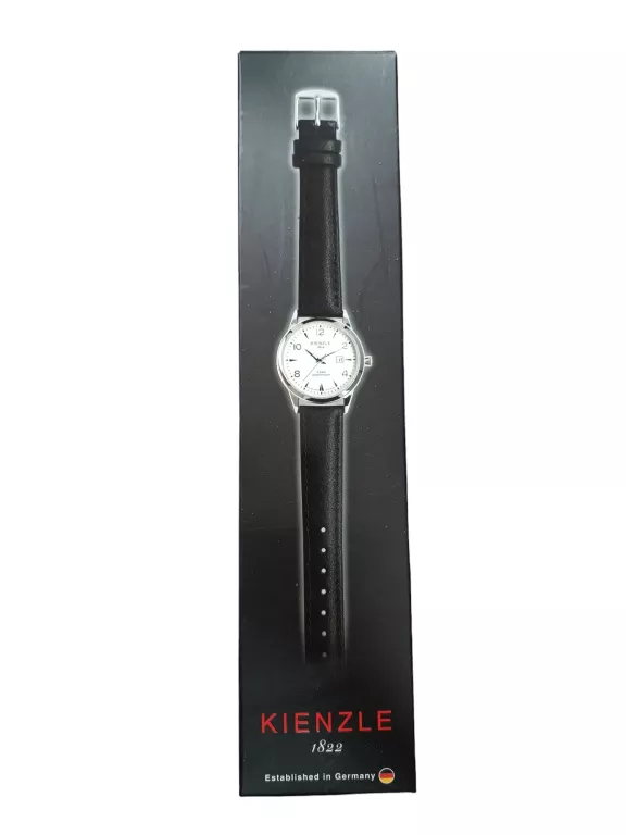 ZEGAREK KINZLE UNISEX CZARNY 1822 SKÓRA