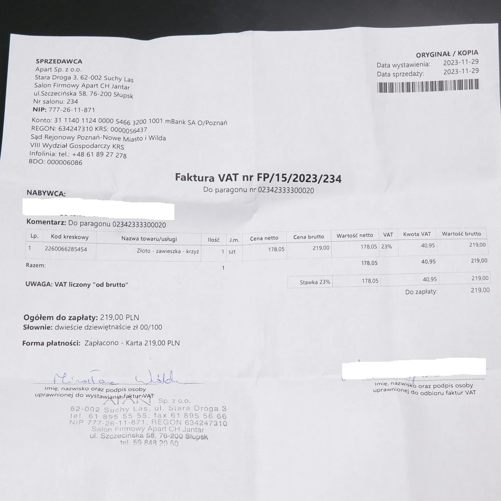 zloty-krzyzyk-apart-047g-333-stan-uzywany