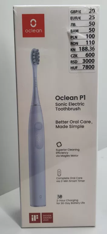 SZCZOTECZKA SONICZNA OCLEAN P1