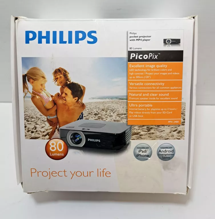MINI PROJEKTOR PHILIPS PICOPIX PPX 2480 POLECAM!!!
