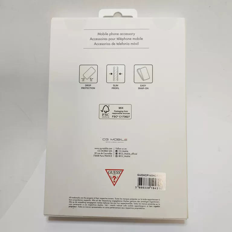 ETUI IPHONE 14 GUESS WITH STRAP BRĄZOWE