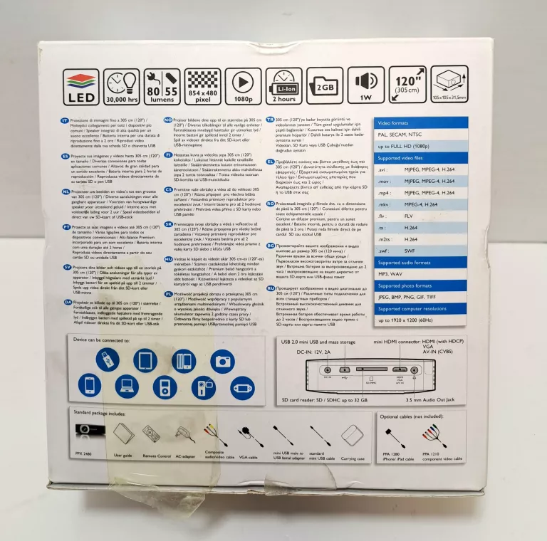 MINI PROJEKTOR PHILIPS PICOPIX PPX 2480 POLECAM!!!