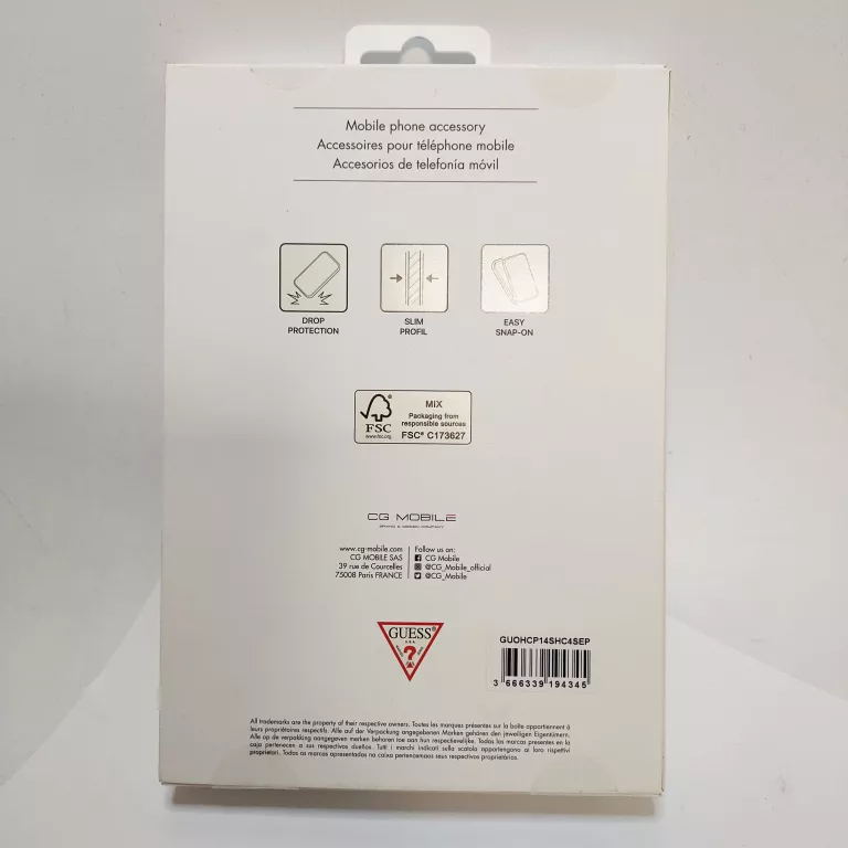 ETUI IPHONE 14 GUESS WITH STRAP RÓŻOWE