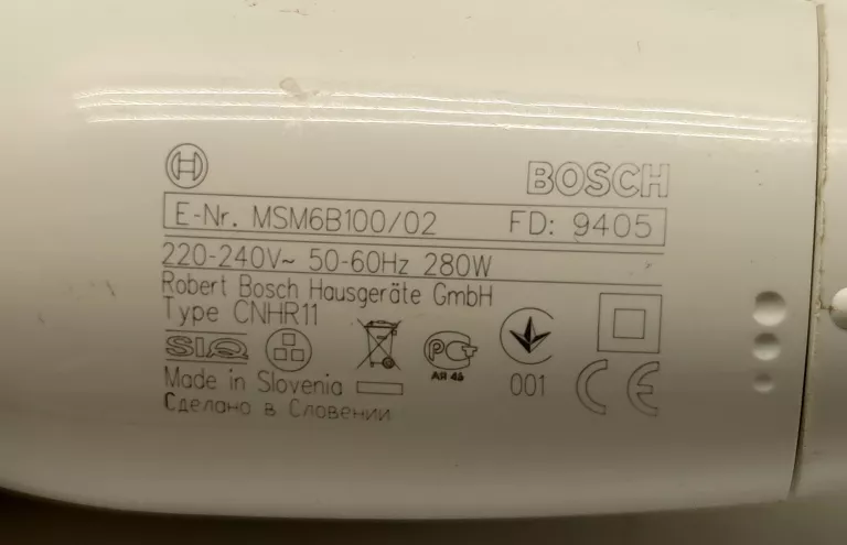 BLENDER RĘCZNY BOSCH 9405 280W