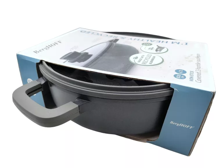 GARNEK Z POKRYWKĄ BERGHOFF 28CM 4,7L NON-STICK LEO