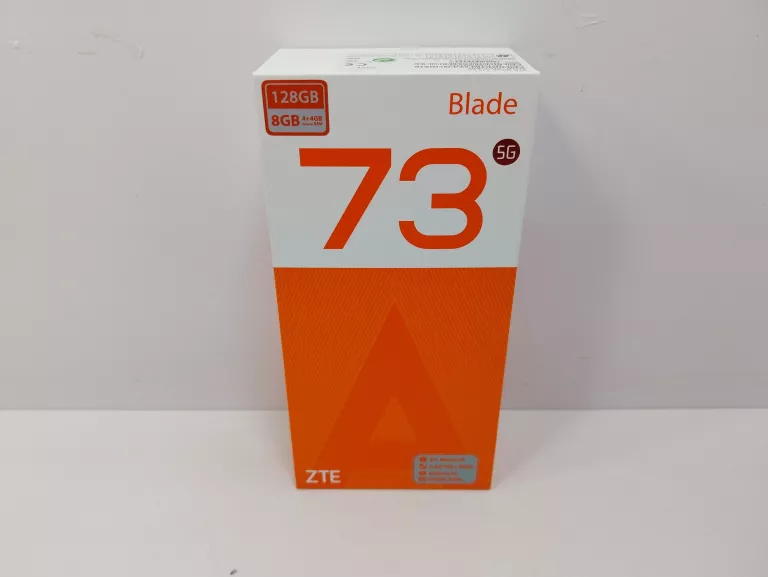 TELEFON ZTE BLADE A73/5G/128GB/GREY KOMPLET NOWY GW 12M