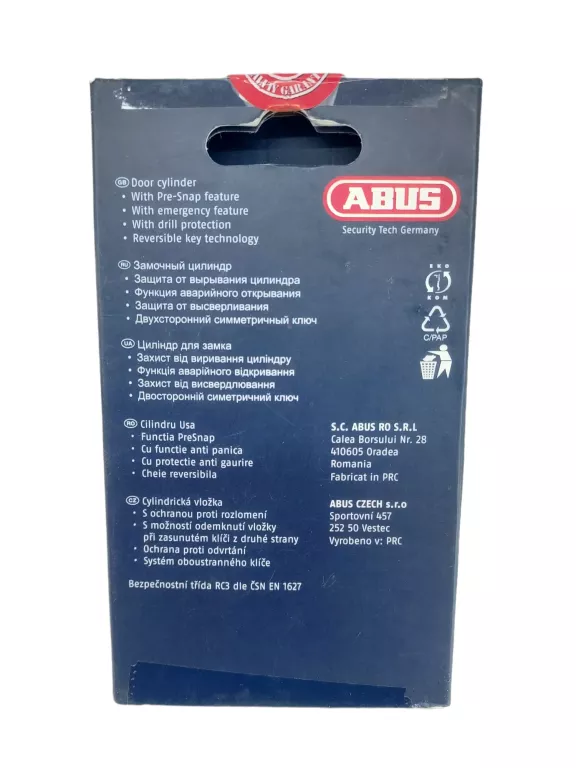 WKŁADKA DO ZAMKA ABUS KD10 + D10 55/40
