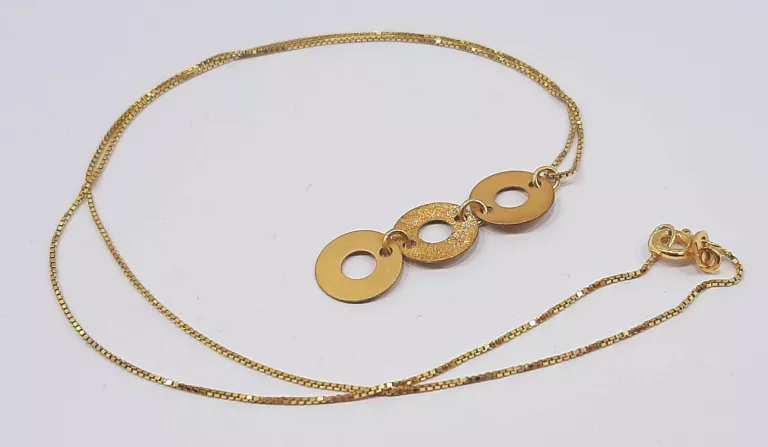ZŁOTY ŁAŃCUSZEK ŁAŃCUSZEK  PR.375  1,98 GRAM 40 CM