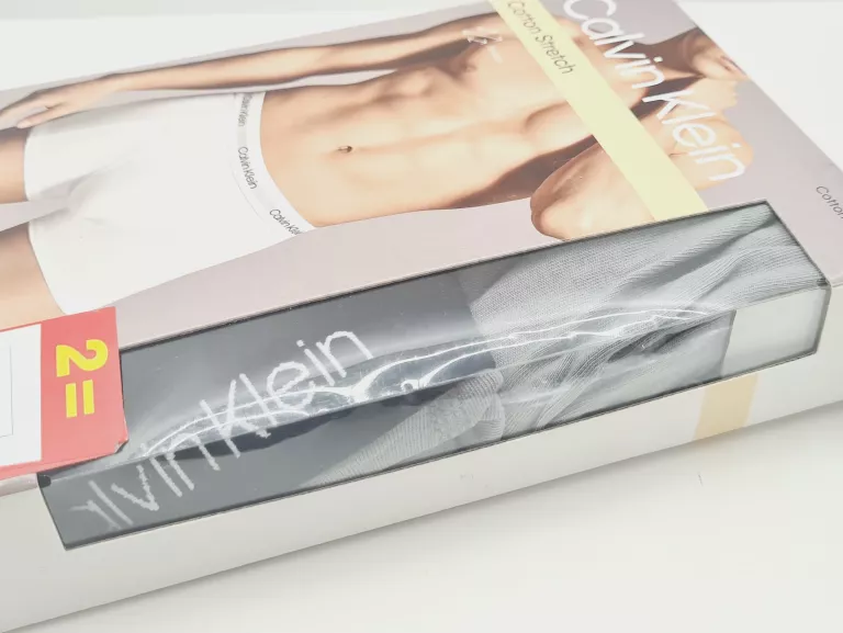 BOKSERKI CALVIN KLEIN SZARE M 2PACK