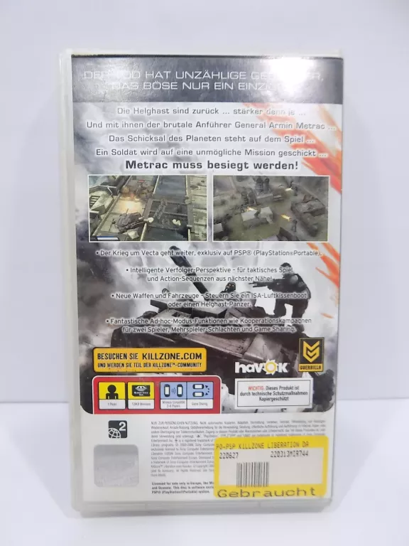KILLZONE LIBERATION GRA NA PSP