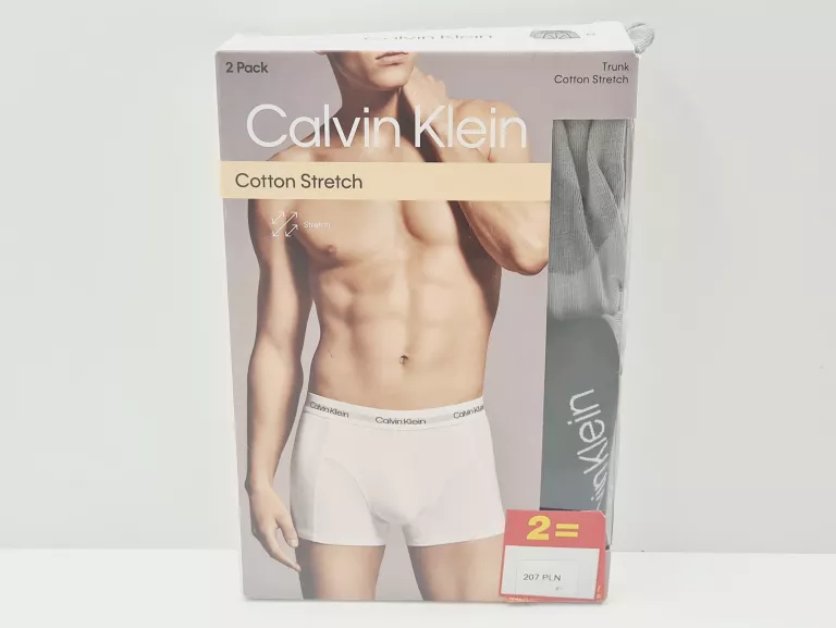 BOKSERKI CALVIN KLEIN SZARE M 2PACK