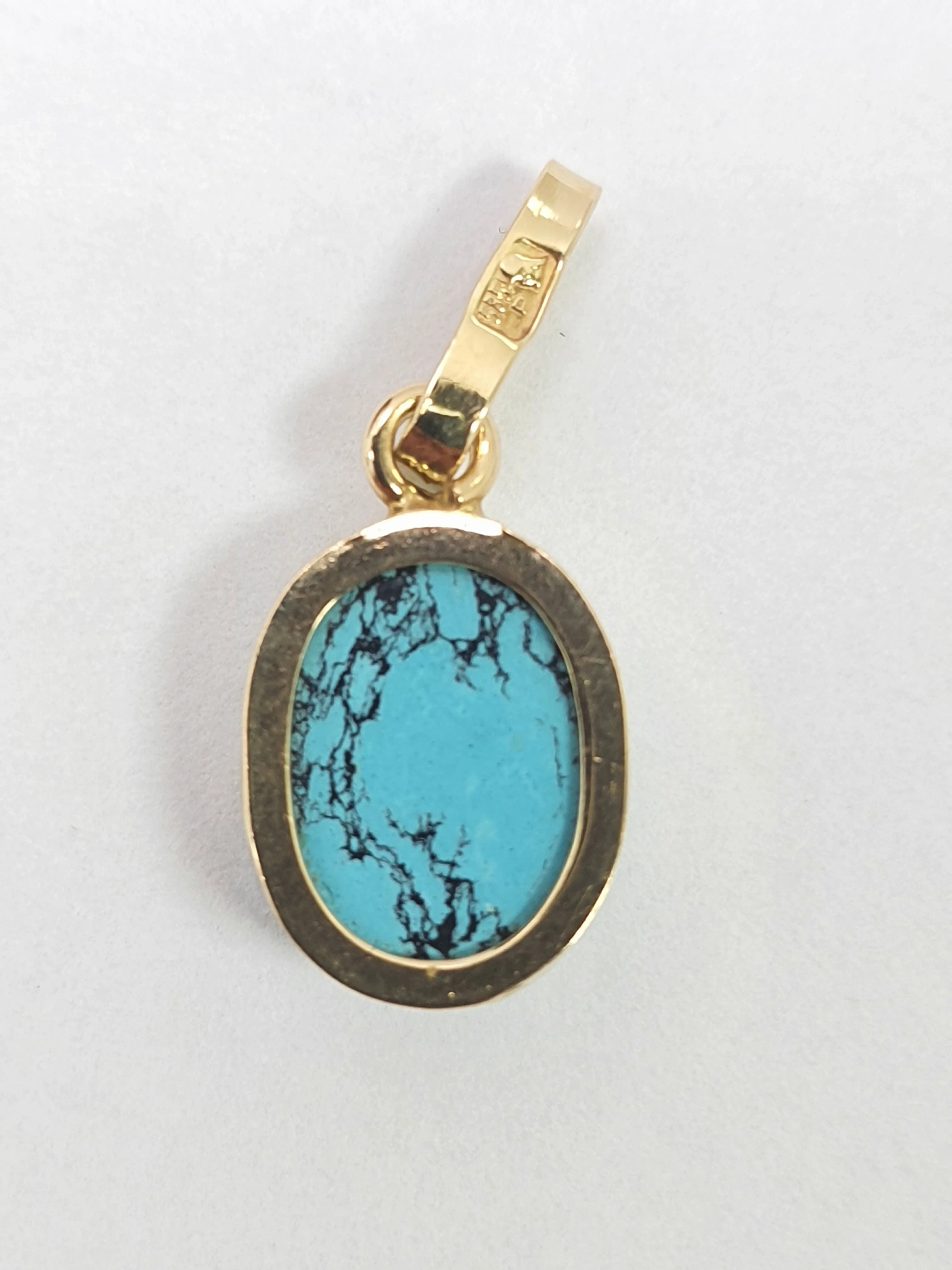 klasyczna-zlota-zawieszka-z-turkusem-097g-585-14k-material-zloto