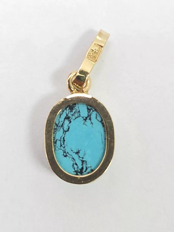 klasyczna-zlota-zawieszka-z-turkusem-097g-585-14k-material-zloto