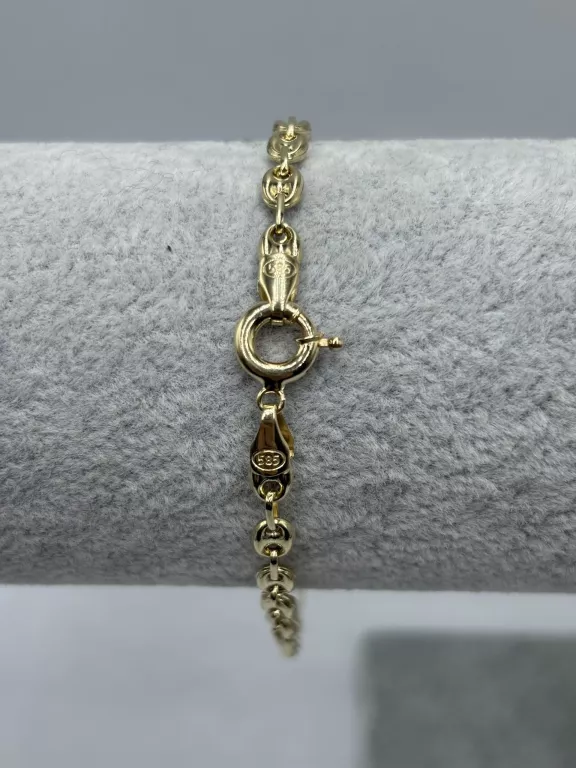 ŚLICZNA I ELEGANCKA ZŁOTA BRANSOLETKA 585 4,68 G