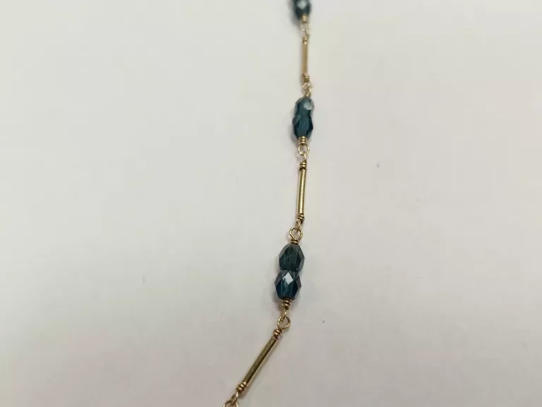 ŚLICZNY ZŁOTY ŁAŃCUSZEK 48CM 6,18G PR585 14K