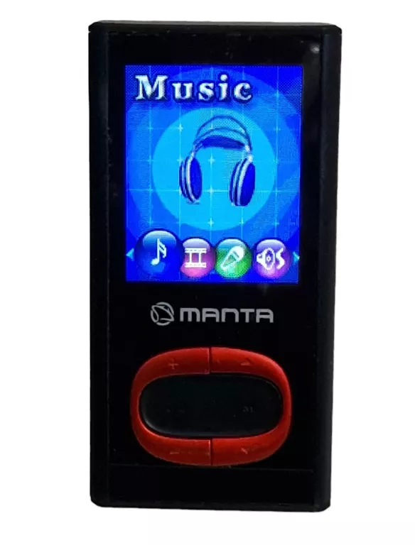 ODTWARZACZ MANTA MP4 8GB BLUETOOTH CZARNO-POMARAŃCZOWY
