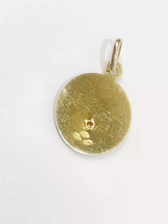 ŚLICZNY ZŁOTY MEDALIK 18CT 2,47G