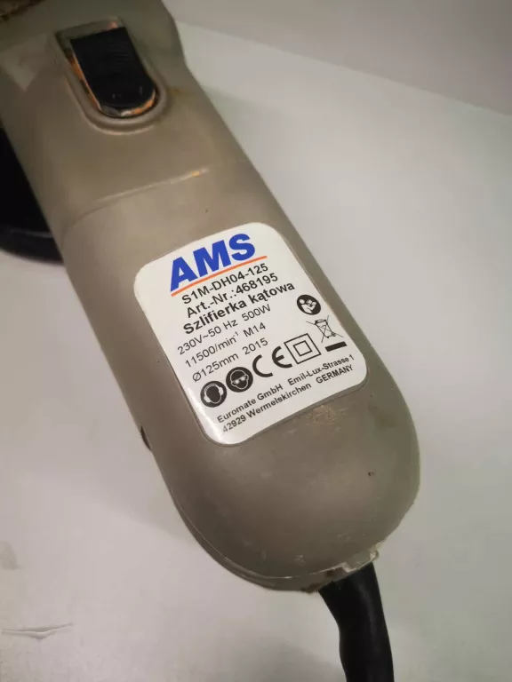 SZLIFIERKA KĄTOWA AMS 500W