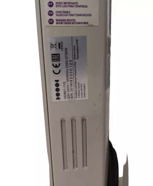 GRZEJNIK OLEJOWY HD907-11Q 2730 W