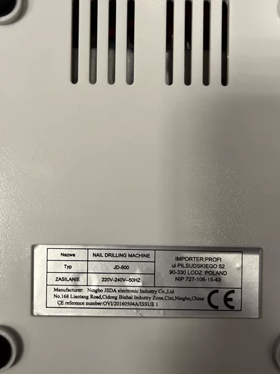 FREZARKA JSDA NAIL DRILL JD 500 SILVER 35W
