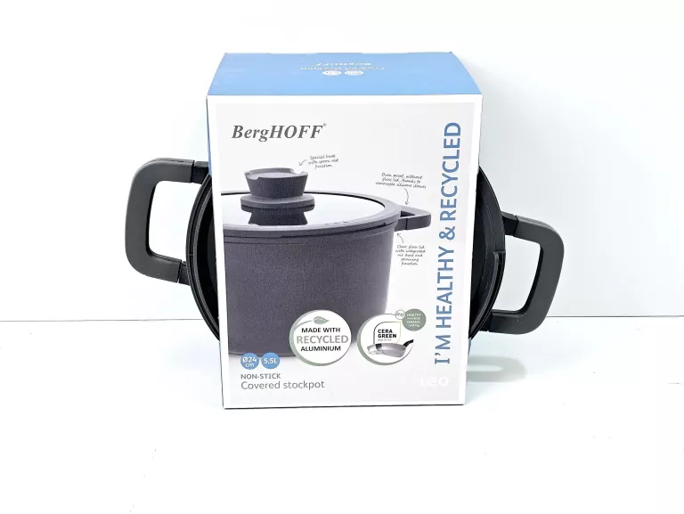 GARNEK Z POKRYWKĄ BERGHOFF NON-STICK 24CM 5,5L