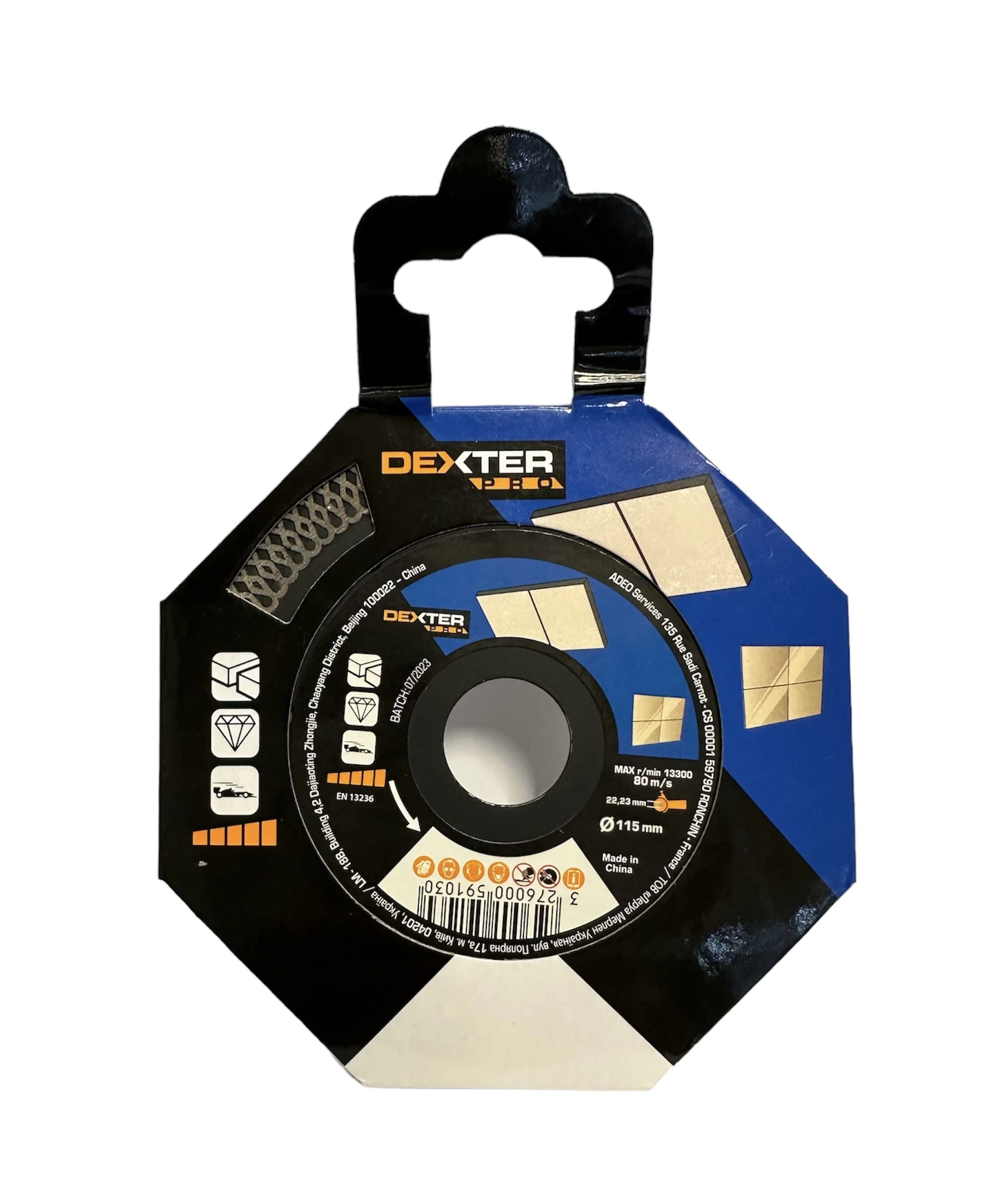 dexter-pro-tarcza-diamentowa-turbo-do-gresu-115x16x222-mm-stan-powystawowy