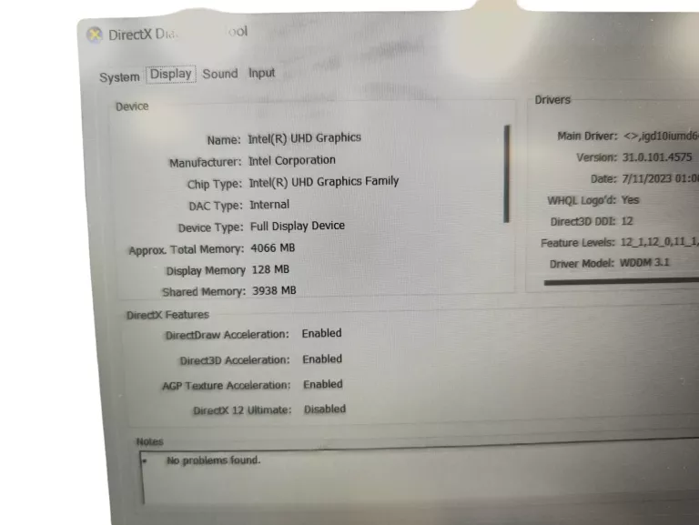 LAPTOP DELL INSPIRON 15 3520 + ZASILACZ