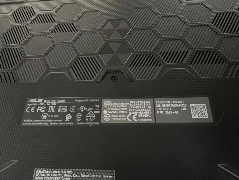 LAPTOP ASUS FX 506H / KARTON