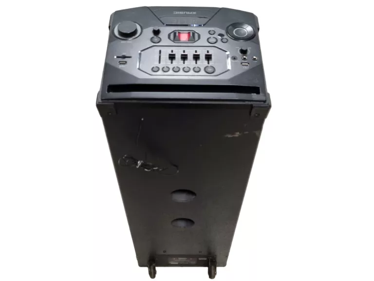GŁOŚNIK PRZENOŚNY GOTZE & JENSEN X-MUSIC PA701 400W DJ KARAOKE AUX USB LED