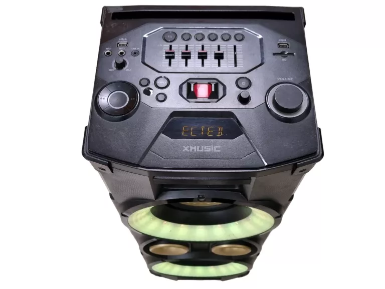 GŁOŚNIK PRZENOŚNY GOTZE & JENSEN X-MUSIC PA701 400W DJ KARAOKE AUX USB LED