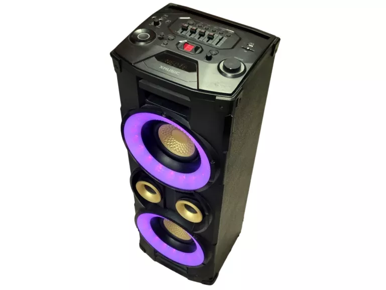 GŁOŚNIK PRZENOŚNY GOTZE & JENSEN X-MUSIC PA701 400W DJ KARAOKE AUX USB LED