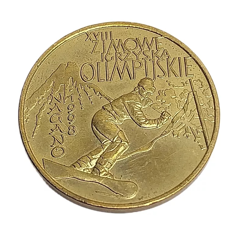 MONETA 2 ZŁ ZIMOWE IGRZYSKA OLIMPIJSKIE W NAGANO 1998 R.