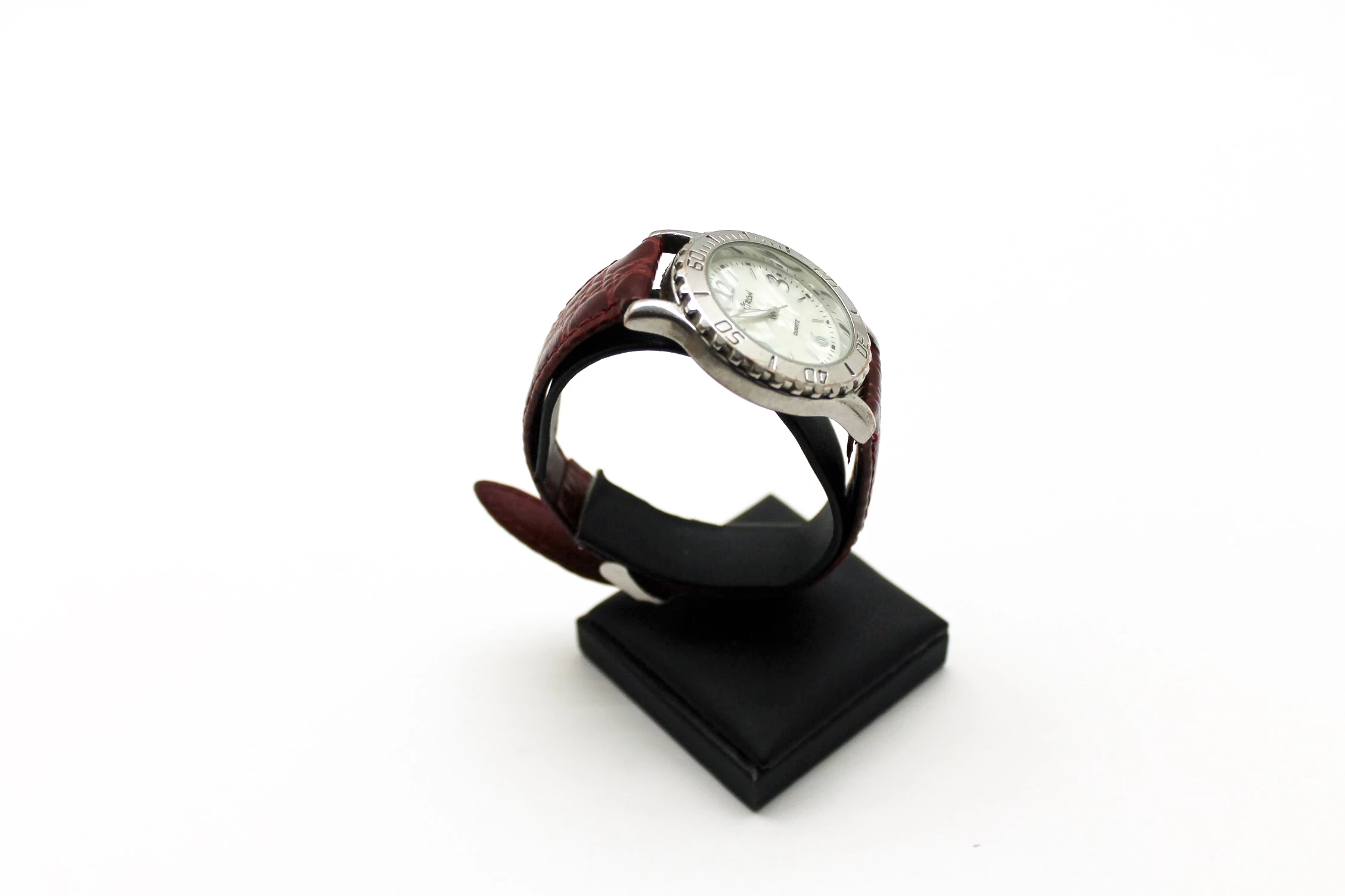 zegarek-mitron-quartz-bordowy-pasek-rodzaj-analogowe