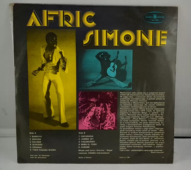 PŁYTA WINYLOWA AFRIC SIMONE