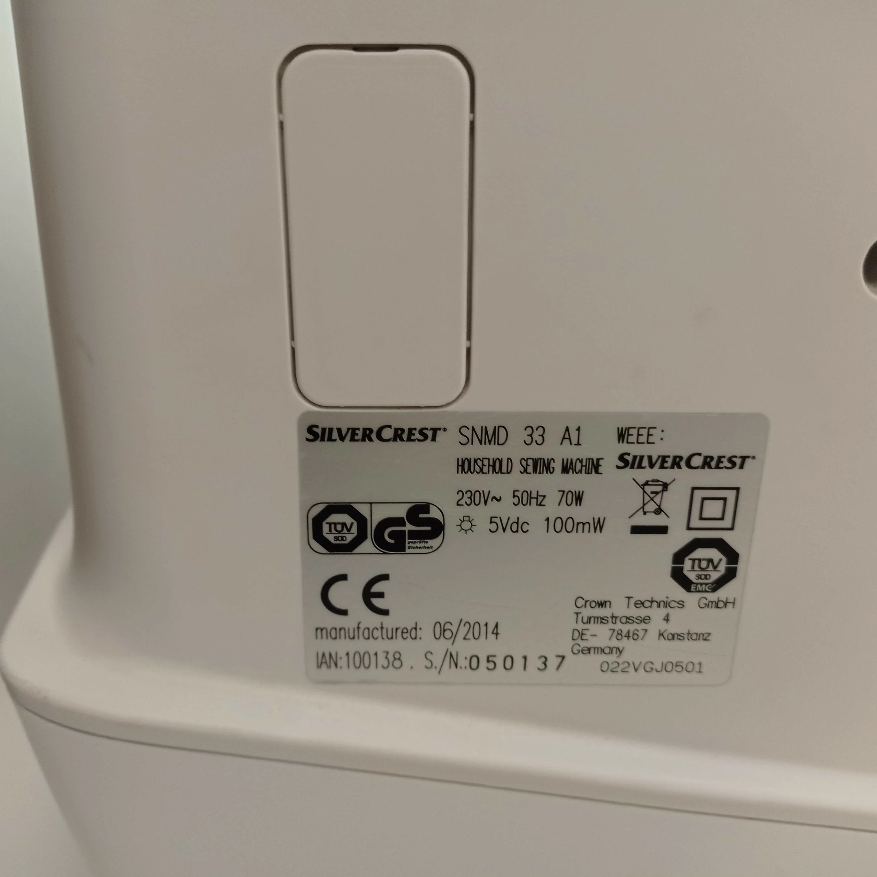 maszyna-do-szycia-silvercrest-snm-33-a1-model-snm-33-a1