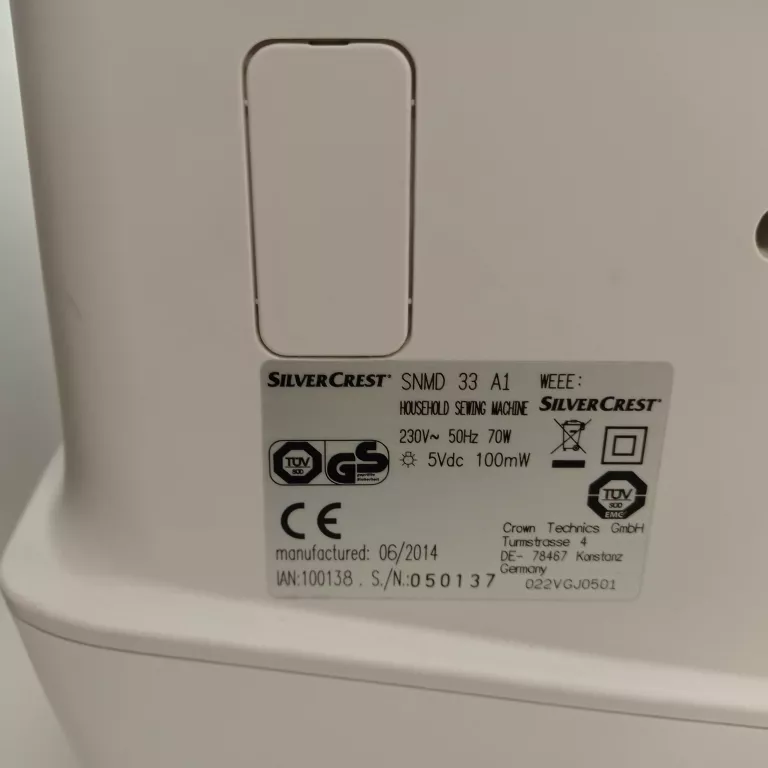 maszyna-do-szycia-silvercrest-snm-33-a1-model-snm-33-a1