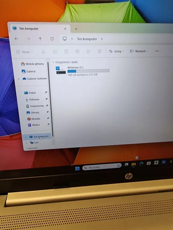 LAPTOP HP 15-DW1000NW + ZASILACZ