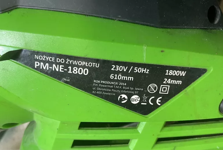 NOZYCE OGRODNICZE POWERMAT PM-NE-1800