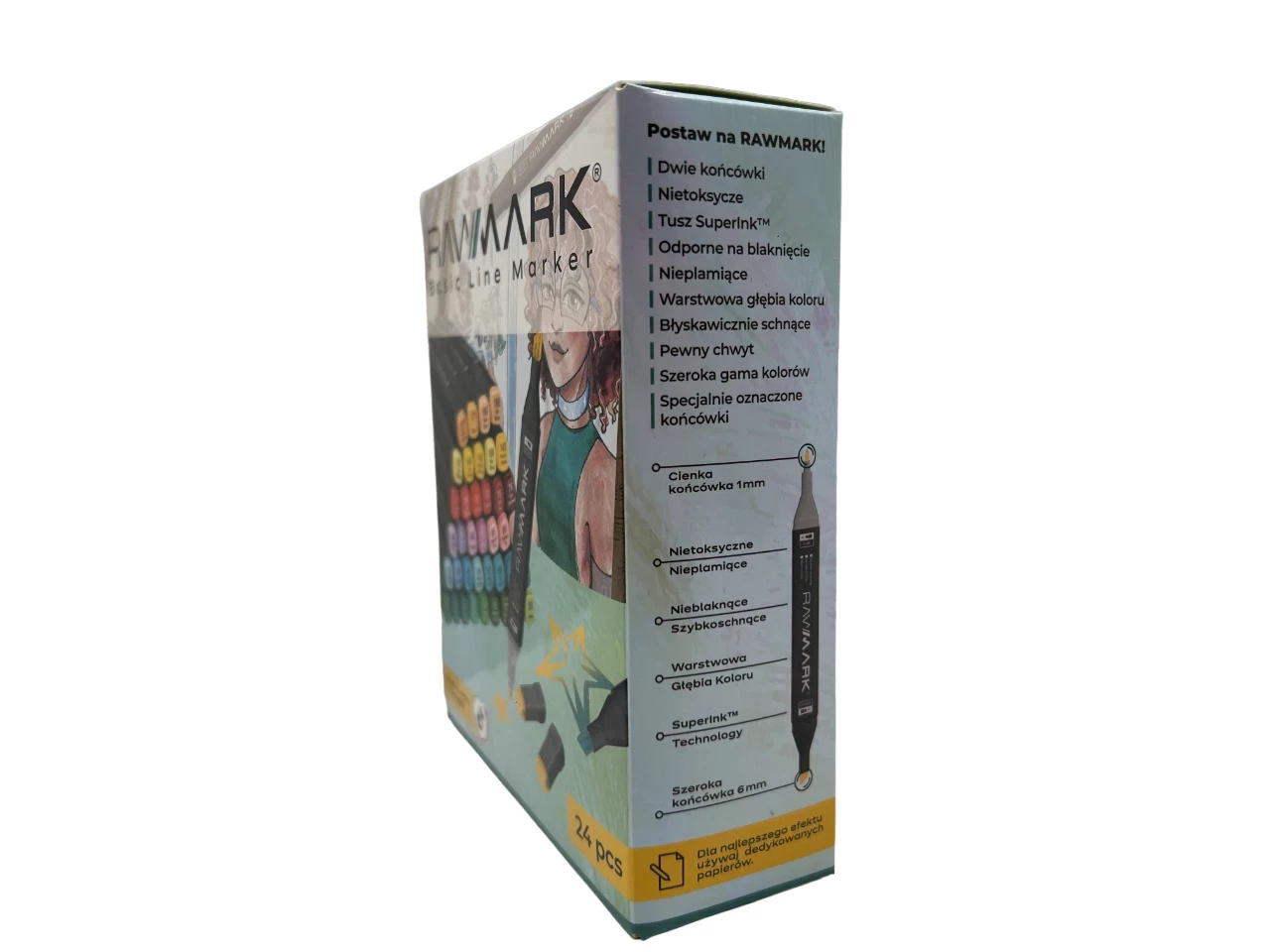 pisaki-rawmark-24-szt-basic-line-marker-marka-rawmark