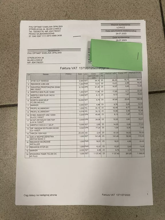SPAWARKA TIGER TIG 200 DC HF PULS KOMPLET GW:29/07/23