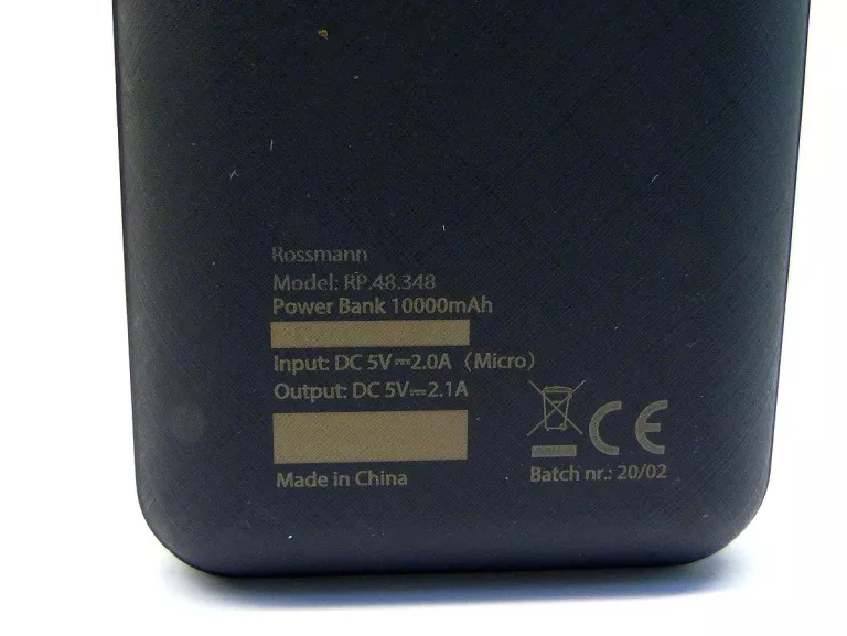 POWERBANK ROSSMANN 10000 MAH CZARNY
