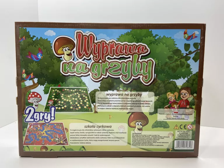 GRA PLANSZOWA WYPRAWA NA GRZYBY / SZKOŁA CYRKOWA