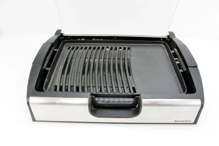 GRILL ELEKTRYCZNY Z POKRYWĄ SILVERCREST STGG 1800 A2 1800 WAT