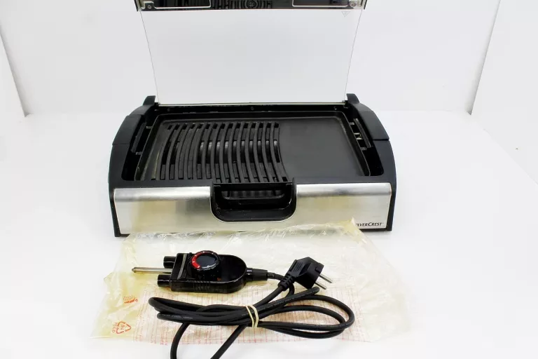 GRILL ELEKTRYCZNY Z POKRYWĄ SILVERCREST STGG 1800 A2 1800 WAT